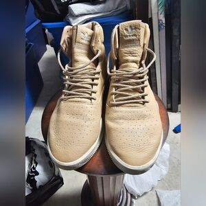 Adidas Men's Tan High-Top Sneakers
